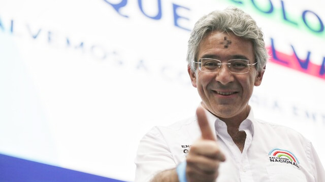 Candidato Enrique Gómez denunció censura de medios regionales que no le permitieron participar del debate presidencial. Foto: Colprensa.