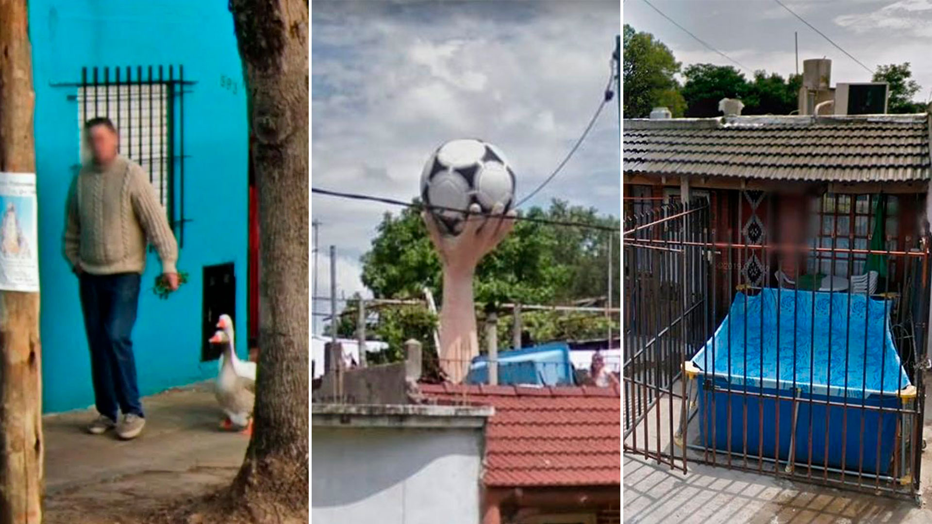 Situaciones bizarras, construcciones excéntricas y dueños que usurpan las veredas por falta de espacio, algunas de las postales más insólitas del Conurbano captadas por Google Street View