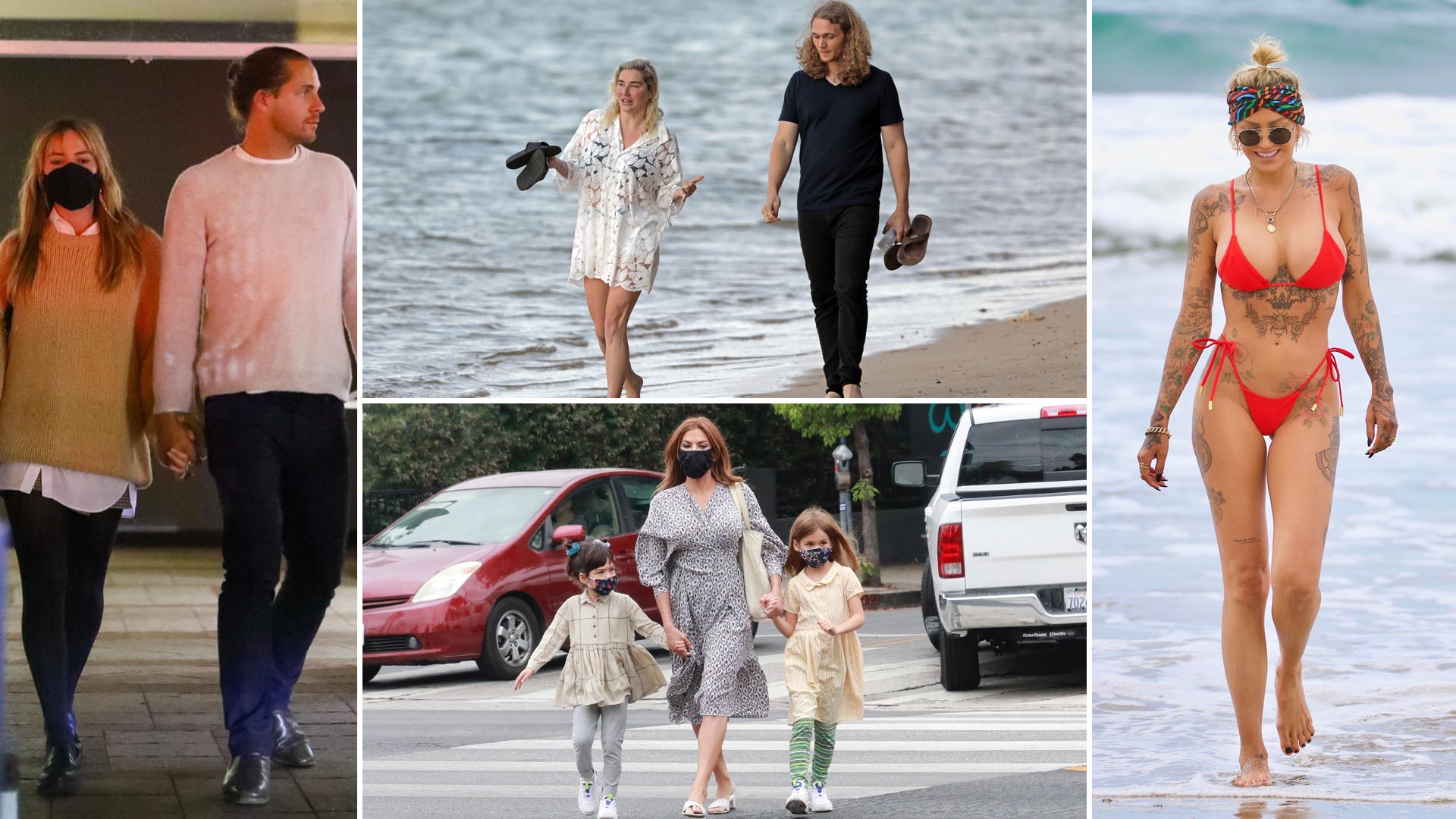 El día de playa de Tina Louise, la salida romántica de Margot Robbie y Tom Ackerley: celebrities en un click