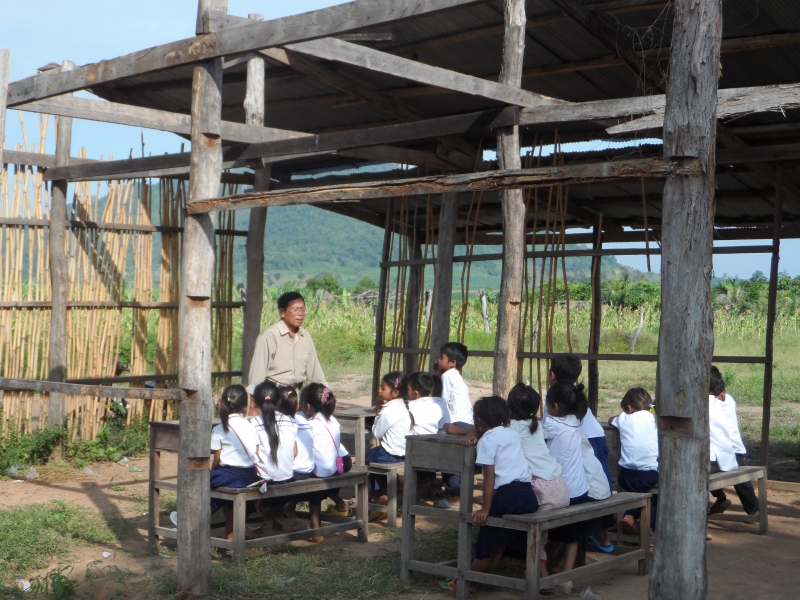 Alfabetización en escuela de Camboya (Manos Unidas/Patricia Garrido).