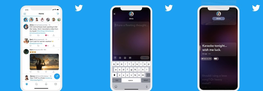 Así es el aspecto de Fleets, la herramienta de historias que desaparecerá de Twitter. (Foto: Especial)