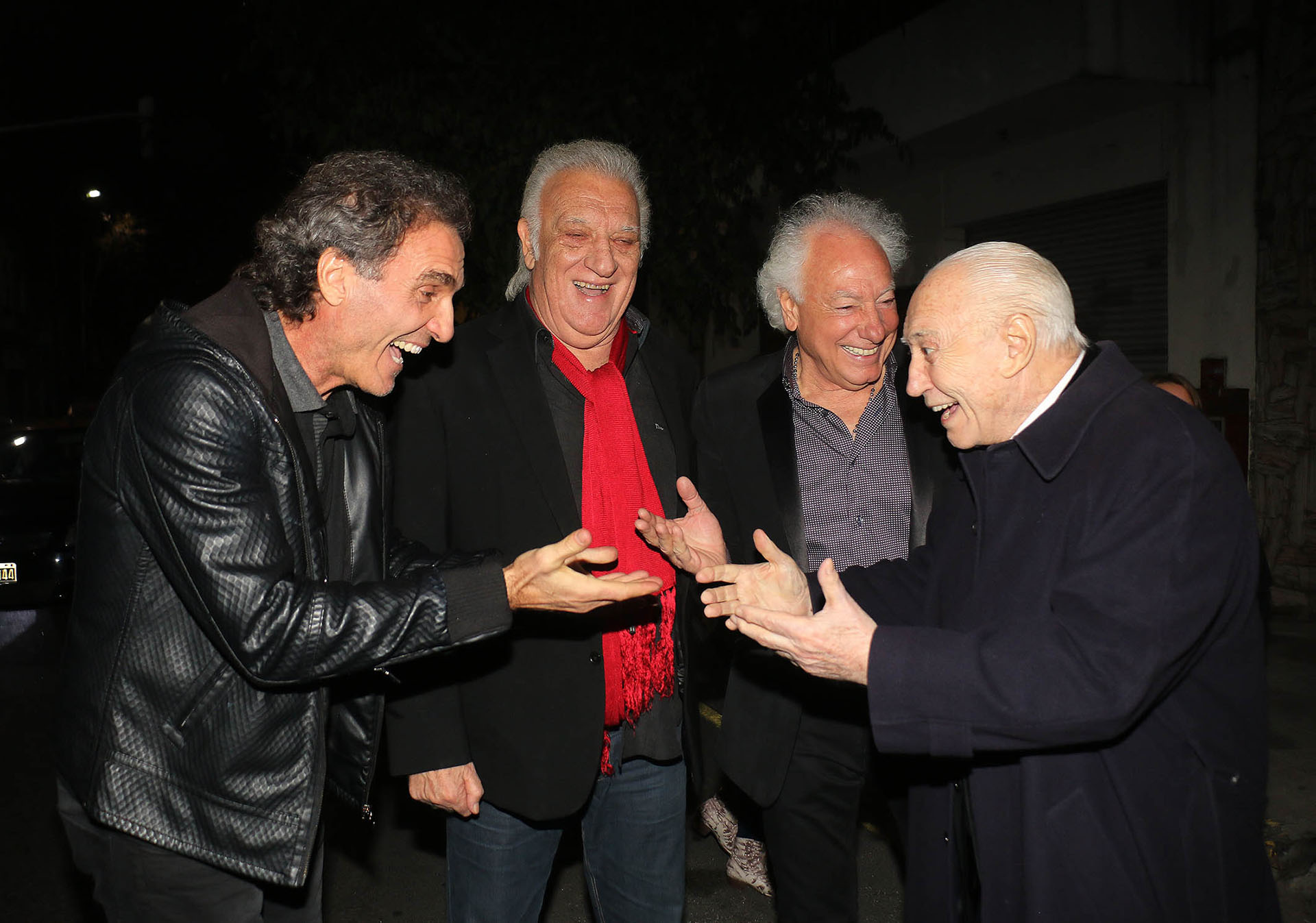 Con Oscar Ruggeri, Coco Basile y Guillermo Coppola 