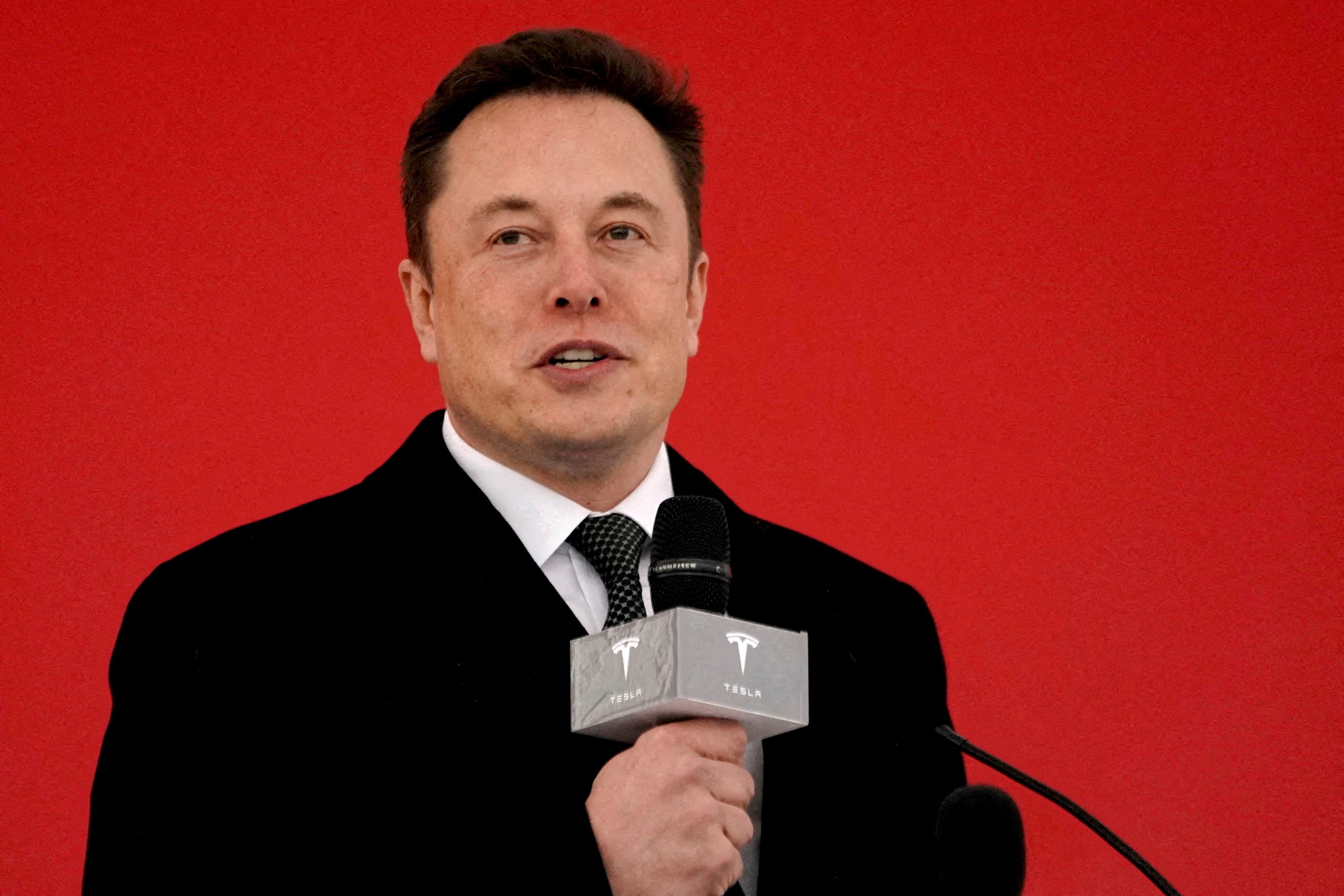Tesla CEO Elon Musk attends the ground-breaking ceremony for the Tesla Gigafactory in Shanghai, China January 7, 2019. REUTERS/Aly Song/File