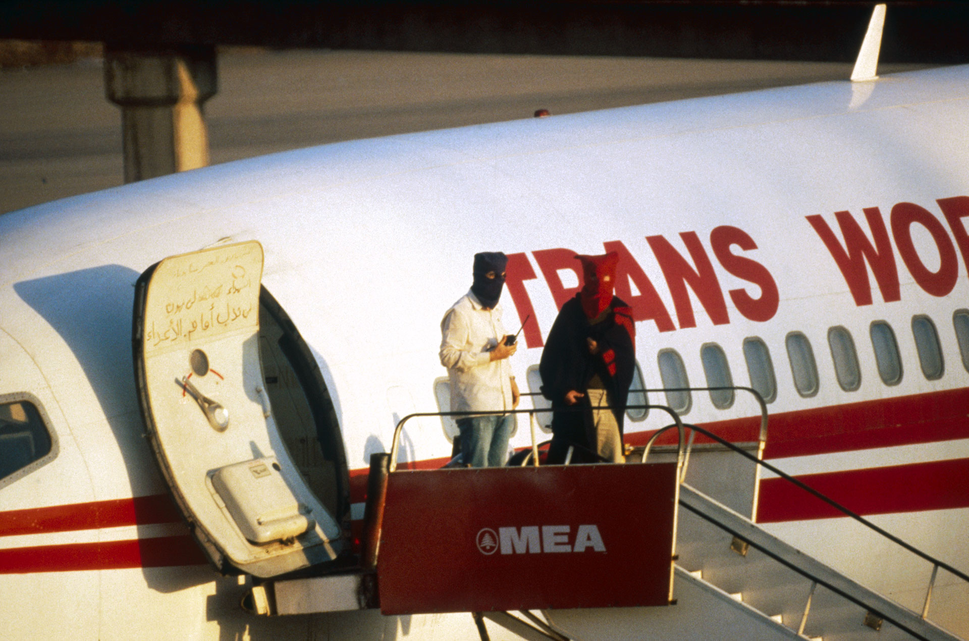 TWA Flight 847 from Athens to Rome was hijacked by Shiite Muslims identified as members of Islamic Jihad on June 14, 1985 (Alain Nogues/Sygma/Sygma via Getty Images/File)