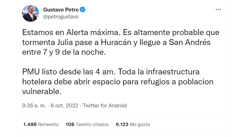 Petro / Twitter