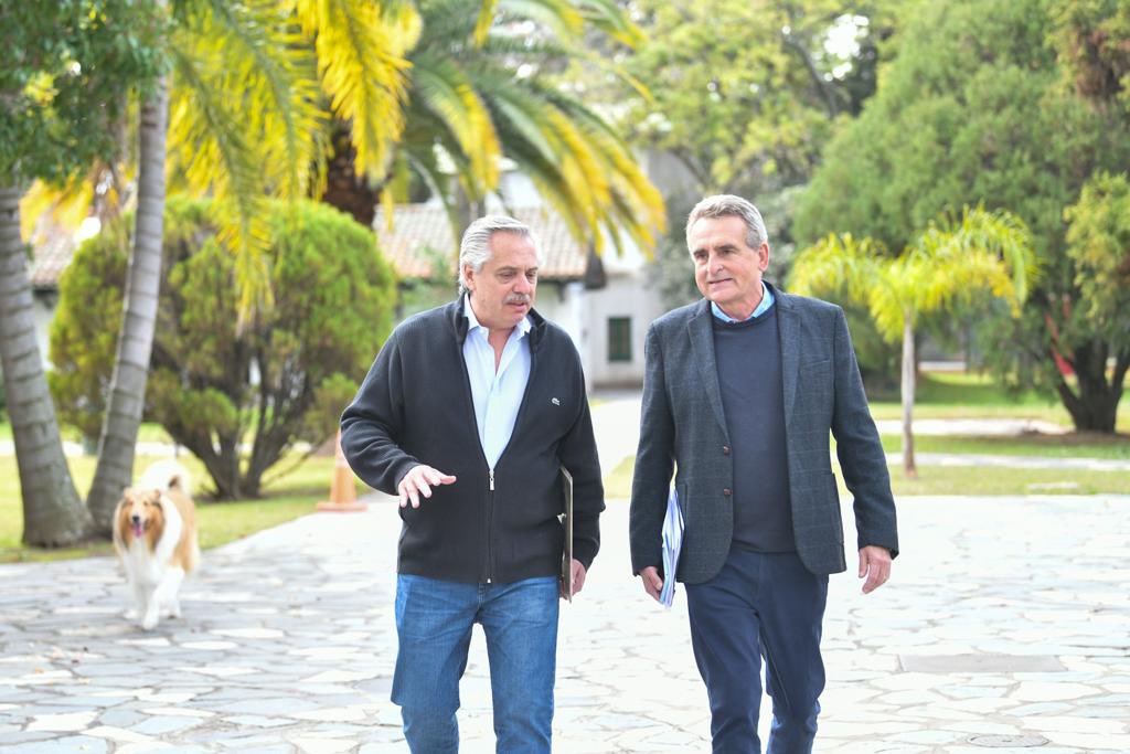 Alberto Fernández y Agustín Rossi