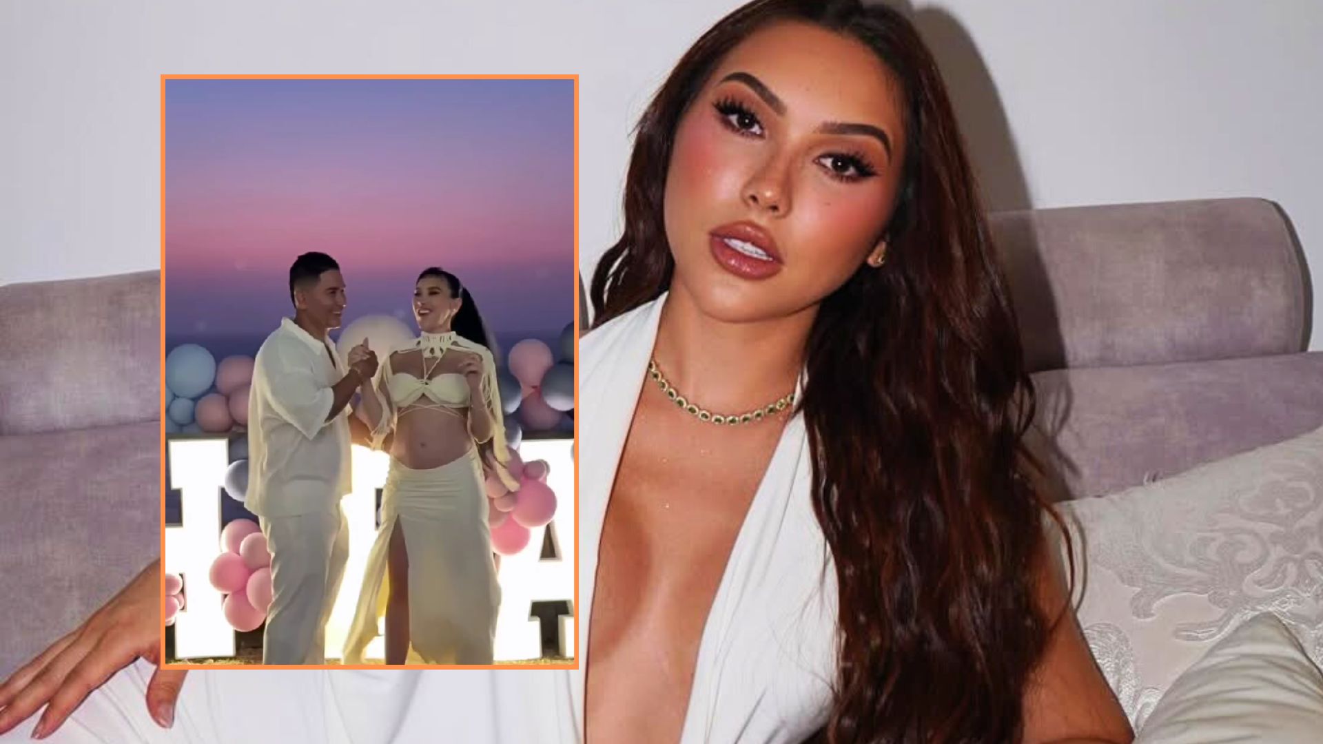 Aida Victoria Merlano y Juan David Tejada revelaron el sexo de su bebé,  pese a que sufrieron percance en la celebración - Infobae