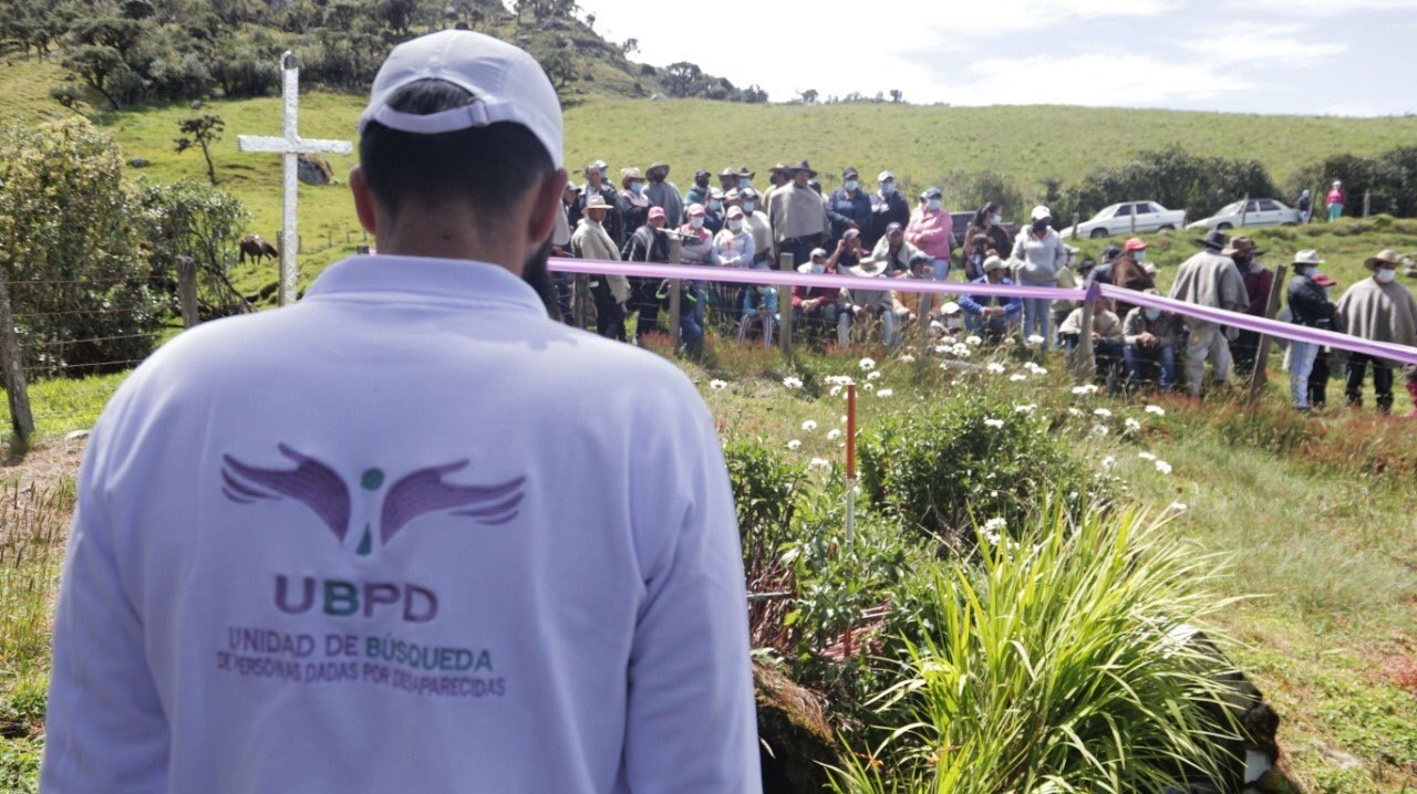 02-12-2021 Miembro de la Unidad de Búsqueda de Personas Desaparecidas de Colombia (UBPD) durante trabajos en el departamento de Santander
POLITICA 
TWITTER @UBPDCOLOMBIA
