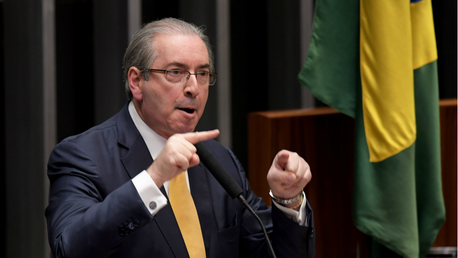 Eduardo Cunha, ex presidente de la Cámara de Diputados, al impulsar el impeachment contra Dilma Rousseff (AFP)