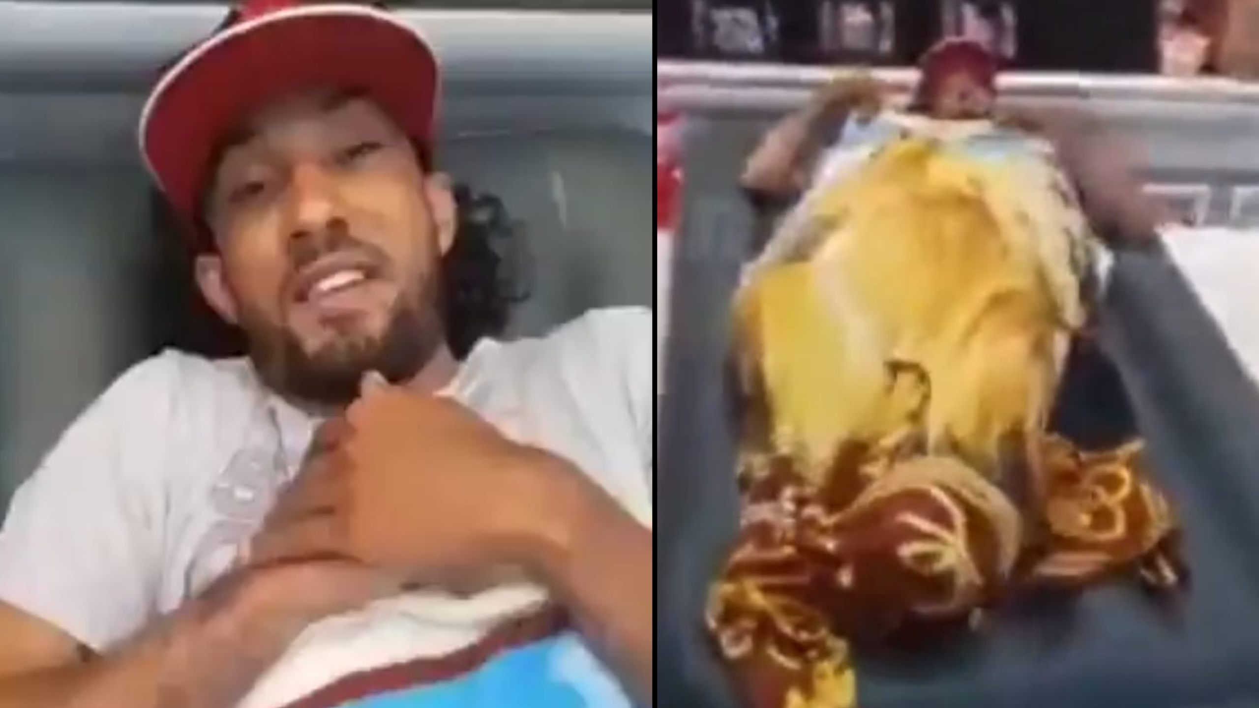 Video: hombre se acostó con un colchón inflable dentro de un supermercado para aprovechar el aire acondicionado