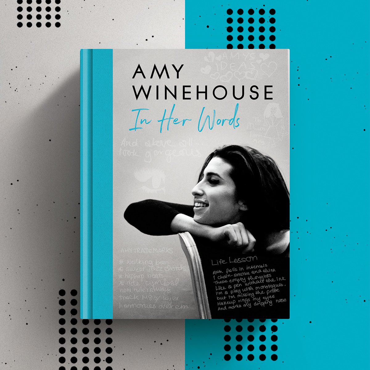 In Her Words llegará a las librerías en agosto de este año. Contará con 288 páginas a color llenas de letras y escritos que Amy Winehouse escribió en vida (Foto: Twitter/ @amywinehouse)