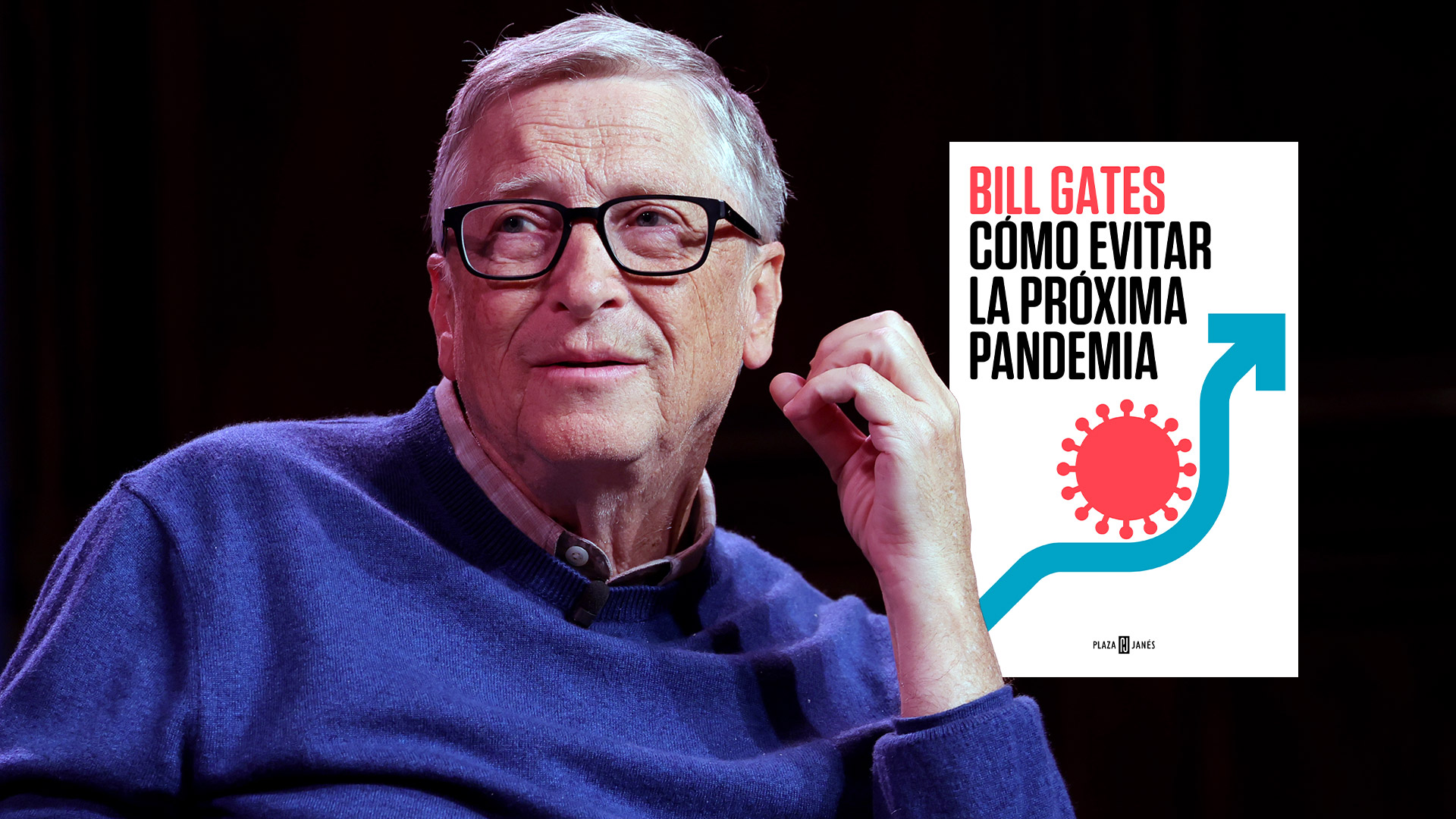 Bill Gates y su nuevo libro. (Foto Getty)