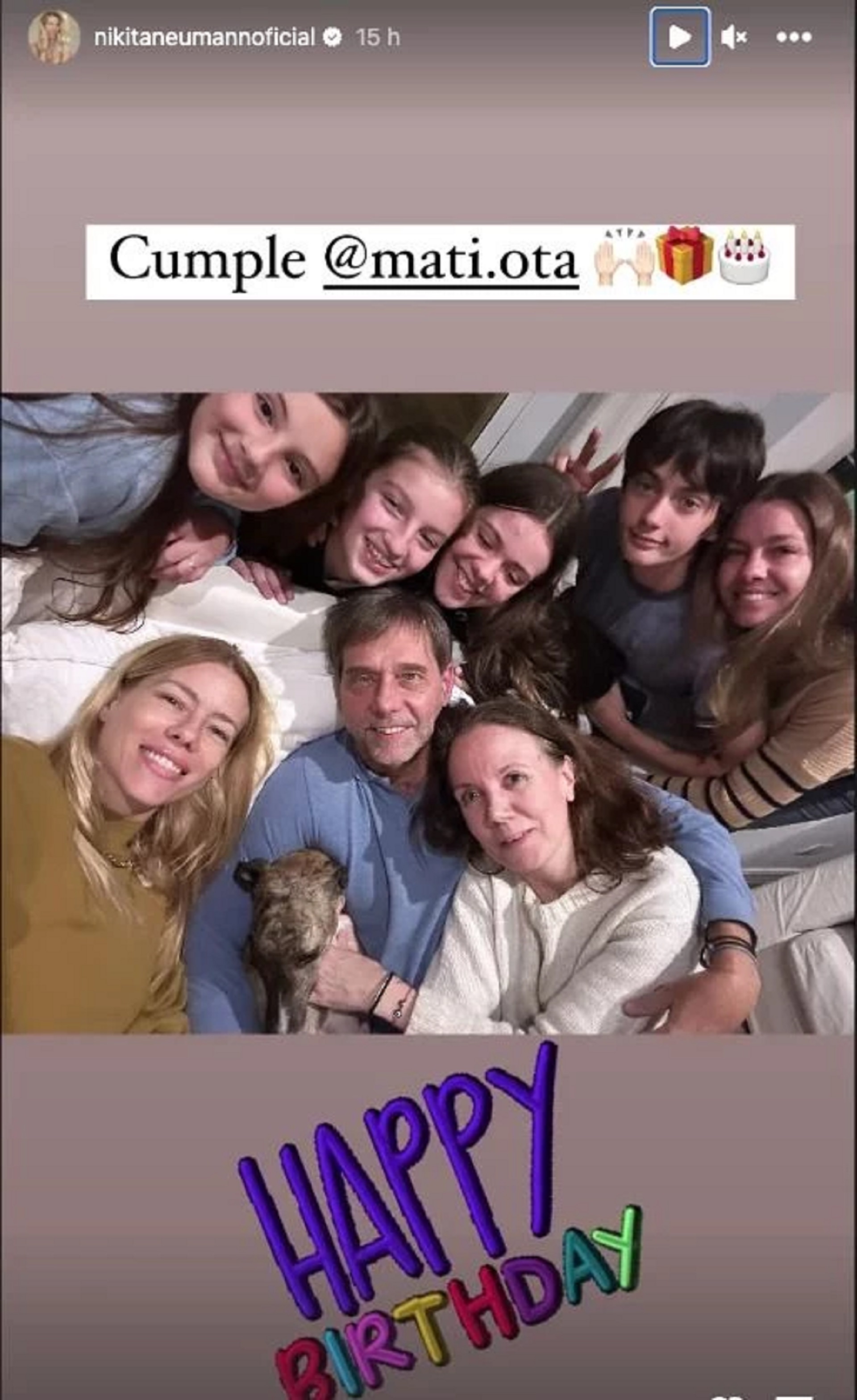 La publicación de Nicole Neumann