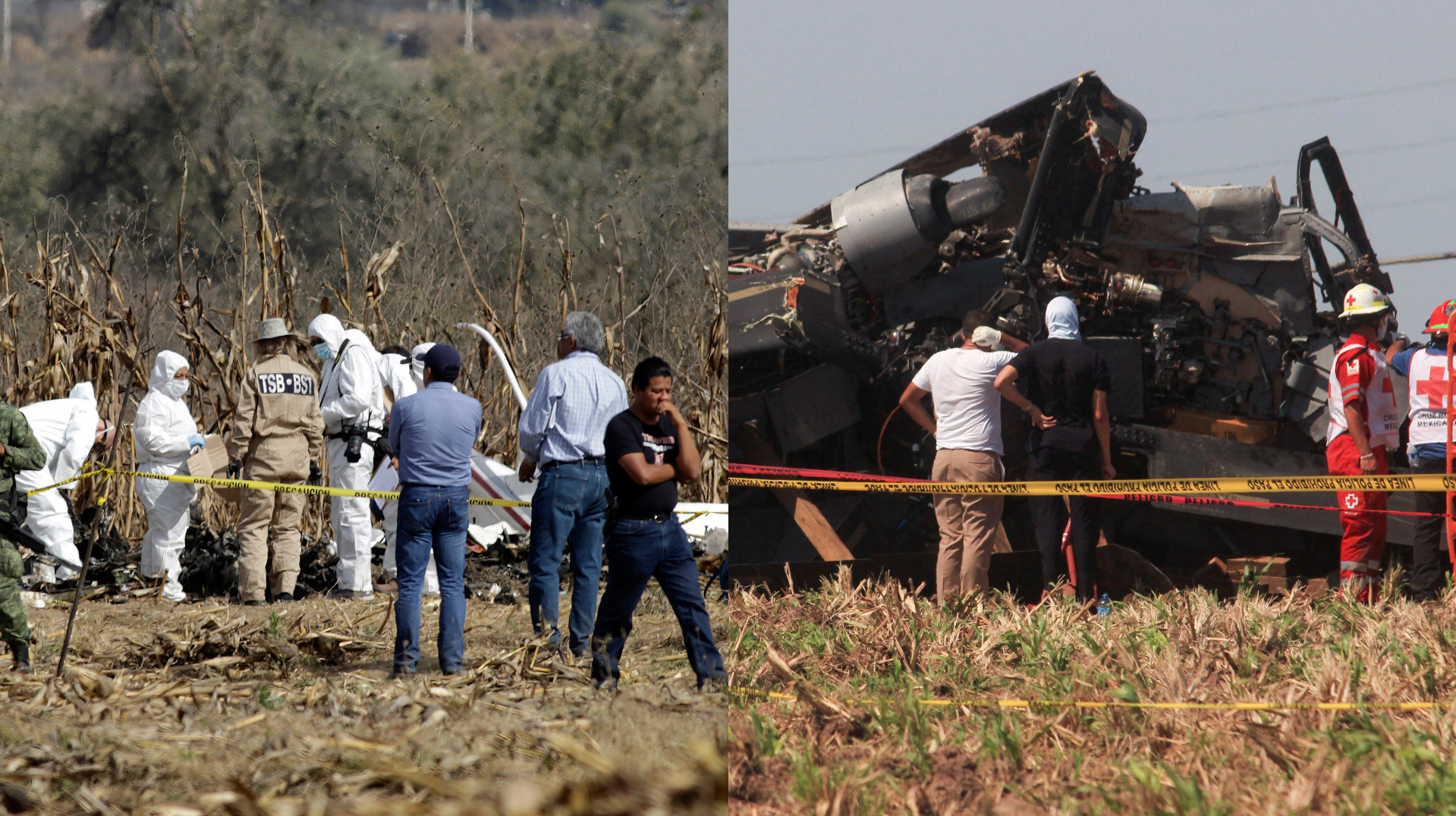 Cuestionó si existe relación entre el desplome del helicóptero con la detención de Caro Quintero  (Fotos: Cuartoscuro / Reuters / Stringer)