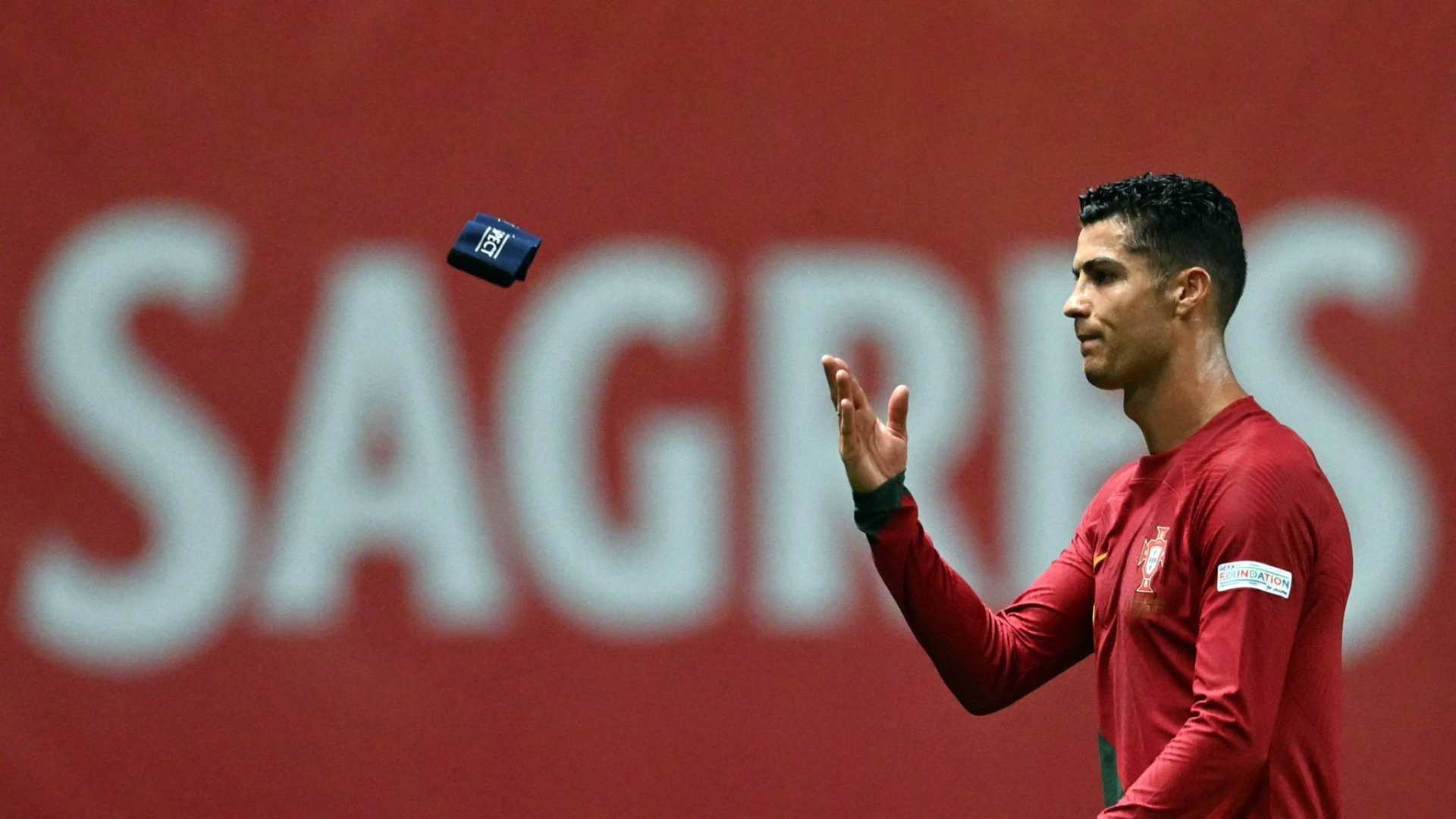 La frustación de Cristiano Ronaldo después de quedar eliminado de la Nations League (Foto: Reuters)