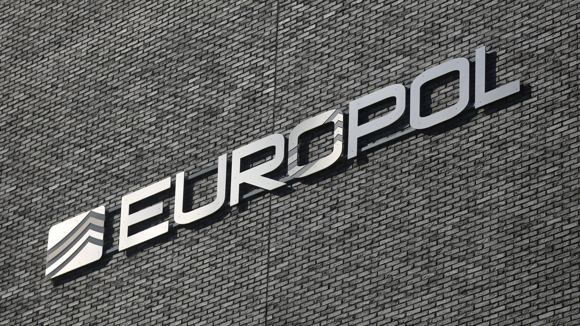 Un logo de Europol en su sede en la Haya  (Bloomberg)