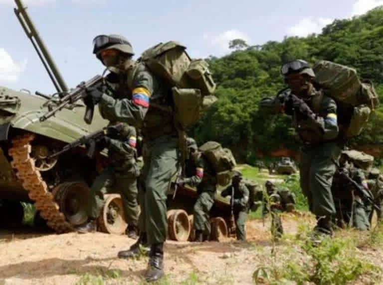 Militares de la Fuerza Armada Nacional Bolivariana, el Ejército de Venezuela
FANB
