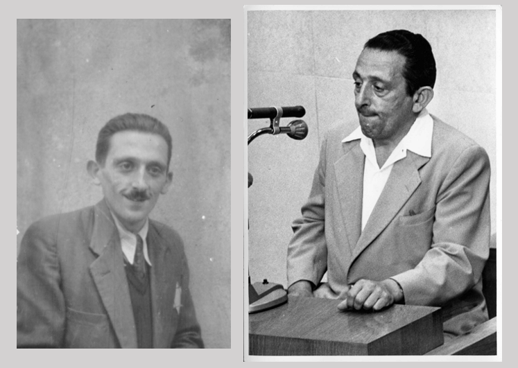 El fotógrafo Henryk Ross: poco después de haber sobrevivido a los nazis y en 1961, durante el juicio contra Eichmann en Jerusalén. (Archivo Fotográfico de Yad Vashem)