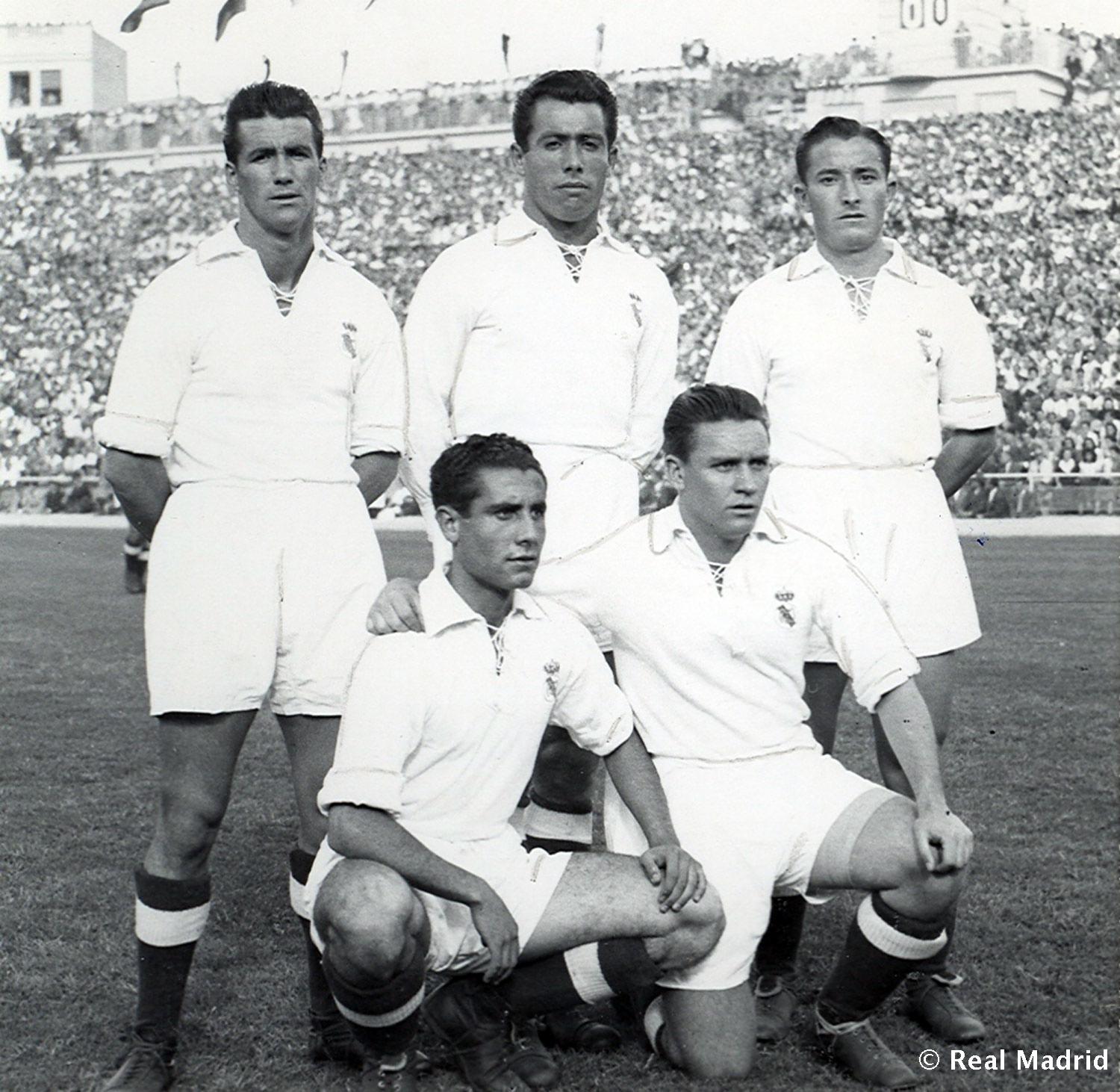 Luis Molowny hizo parte de una de las mejores épocas del Real Madrid, junto a jugadores como Alfredo Di Stefano, Paco Gento, Raymond Kopa y Ferenc Puskás. (Archivo, Real Madrid).