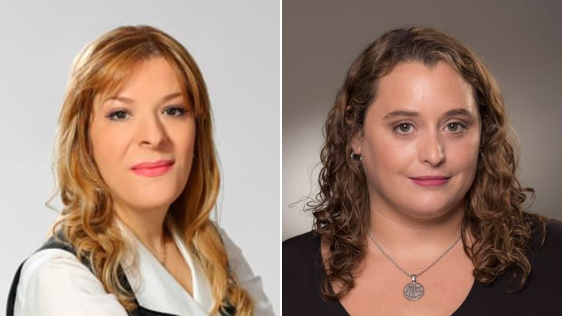 Las científicas premiadas con el Premio L´Óreal-Unesco en la categoría  Rising Talent 2022 : Lina Dahabiyeh de Jordania (izq.) y Florencia Cayrol de Argentina  