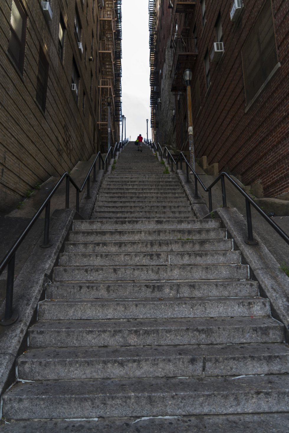 Las escaleras de “Joker”, en el barrio del Bronx, Nueva York