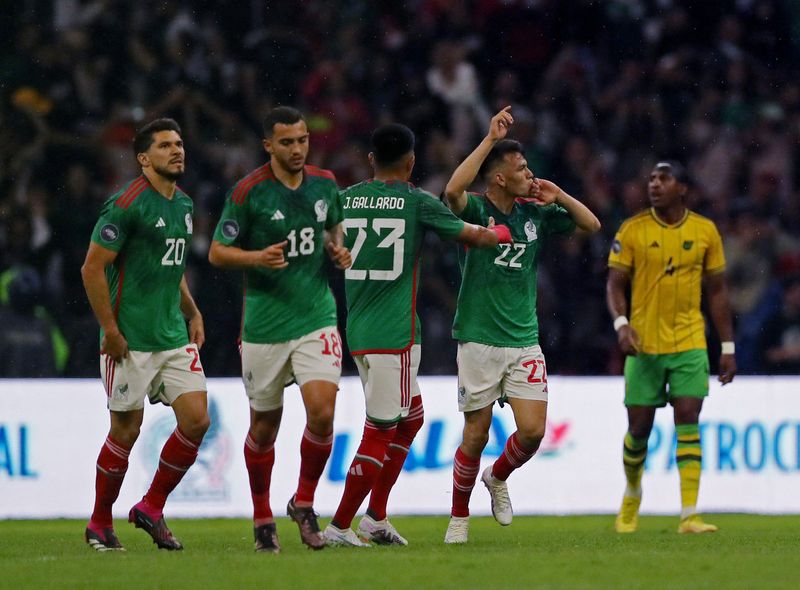 México finalizó en la cabeza del Grupo A y aseguró su presencia en la Liga de Naciones de la Concacaf (REUTERS/Raquel Cunha)