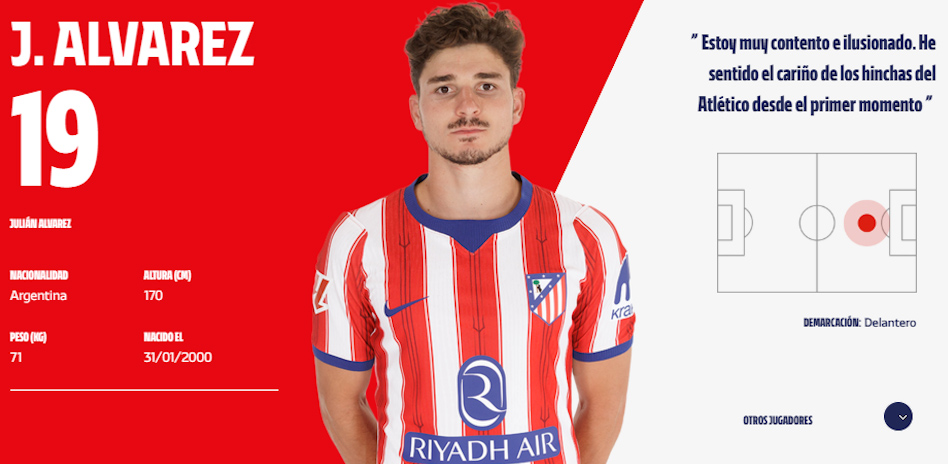 El gesto viral de Juli&aacute;n &Aacute;lvarez en la foto oficial del Atl&eacute;tico Madrid en medio de las tensiones por su salida