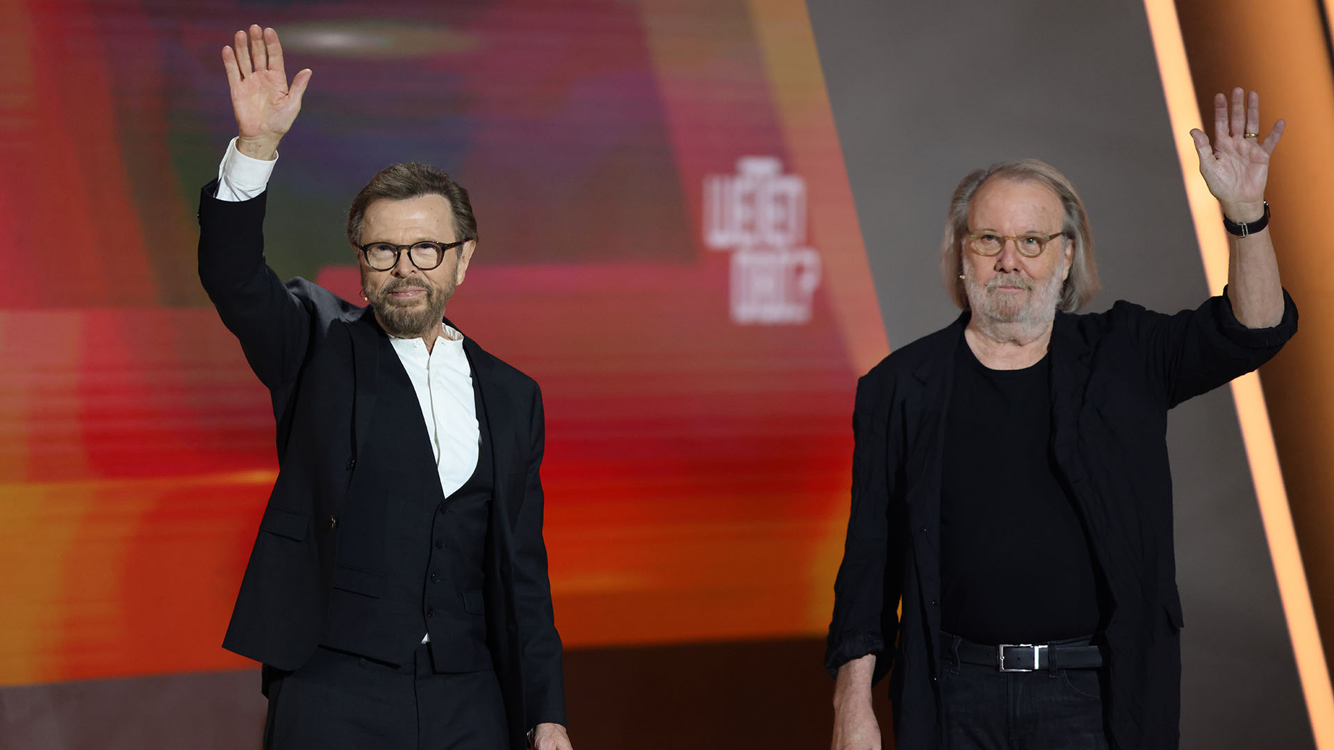 Bjorn Ulvaeus y Benny Andersson en la actualidad en un show de la televisión alemana. Ellos eran los compositores del grupo. Sus creaciones llegaron a cada rincón del mundo. (Photo by Andreas Rentz/Getty Images)