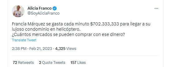 Así reaccionaron en Twitter a la polémica por la que sería la nueva casa de la vicepresidenta. Twitter.