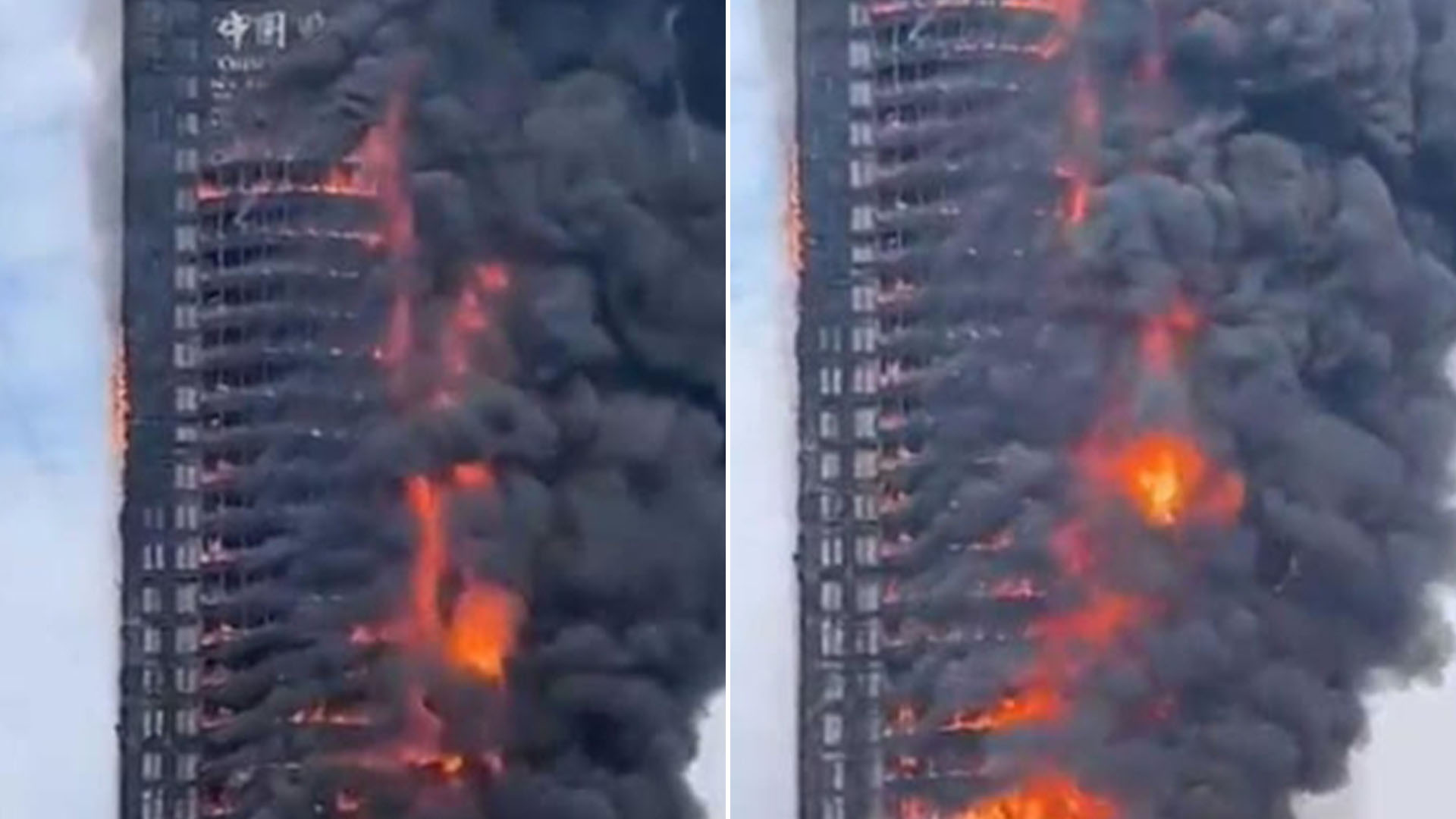 Docenas de pisos del edificio de China Telecom, de más de 200 metros de altura, “se quemaron con gran intensidad”