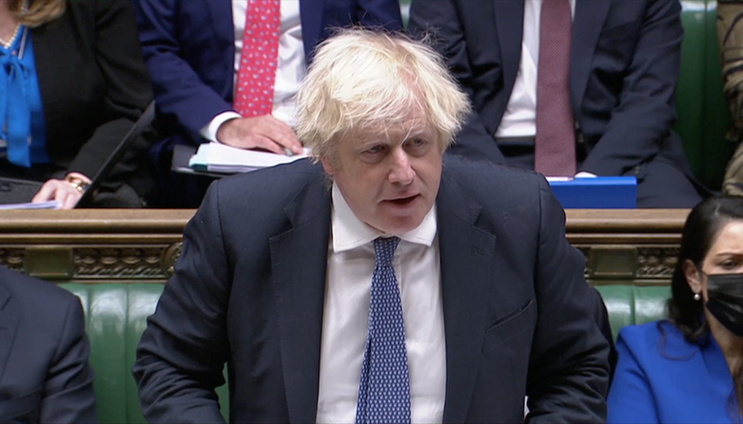 El primer ministro británico durante una sesión en el Parlamento este miércoles (Reuters TV via REUTERS)