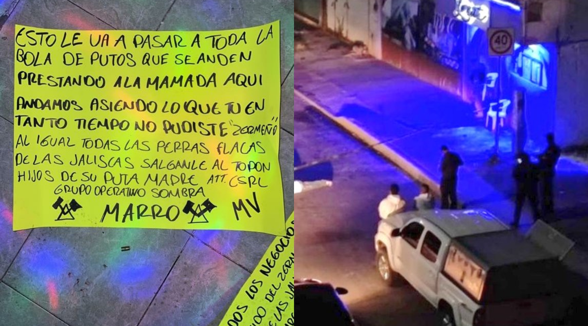 El Cártel de Santa Rosa de Lima ejecutó un ataque en un bar de Guanajuato como parte de la guerra que sostiene con el Cártel de Jalisco Nueva Generación
(Fotos: Twitter/@GHOSTDEVIIL/@InfoRoja_Mx)
