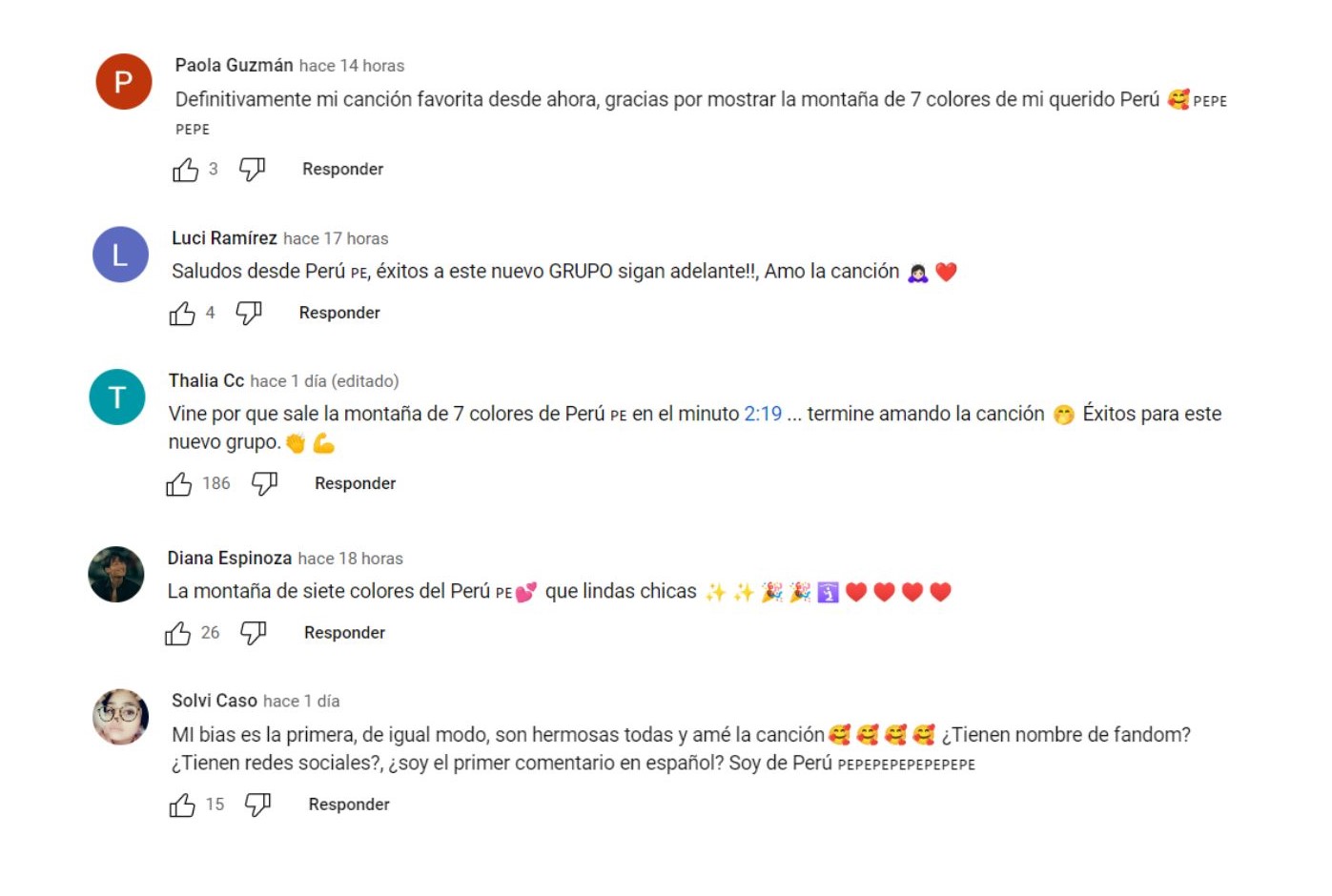 Fans peruanos se emocionaron por la aparición de la montaña de 7 colores.