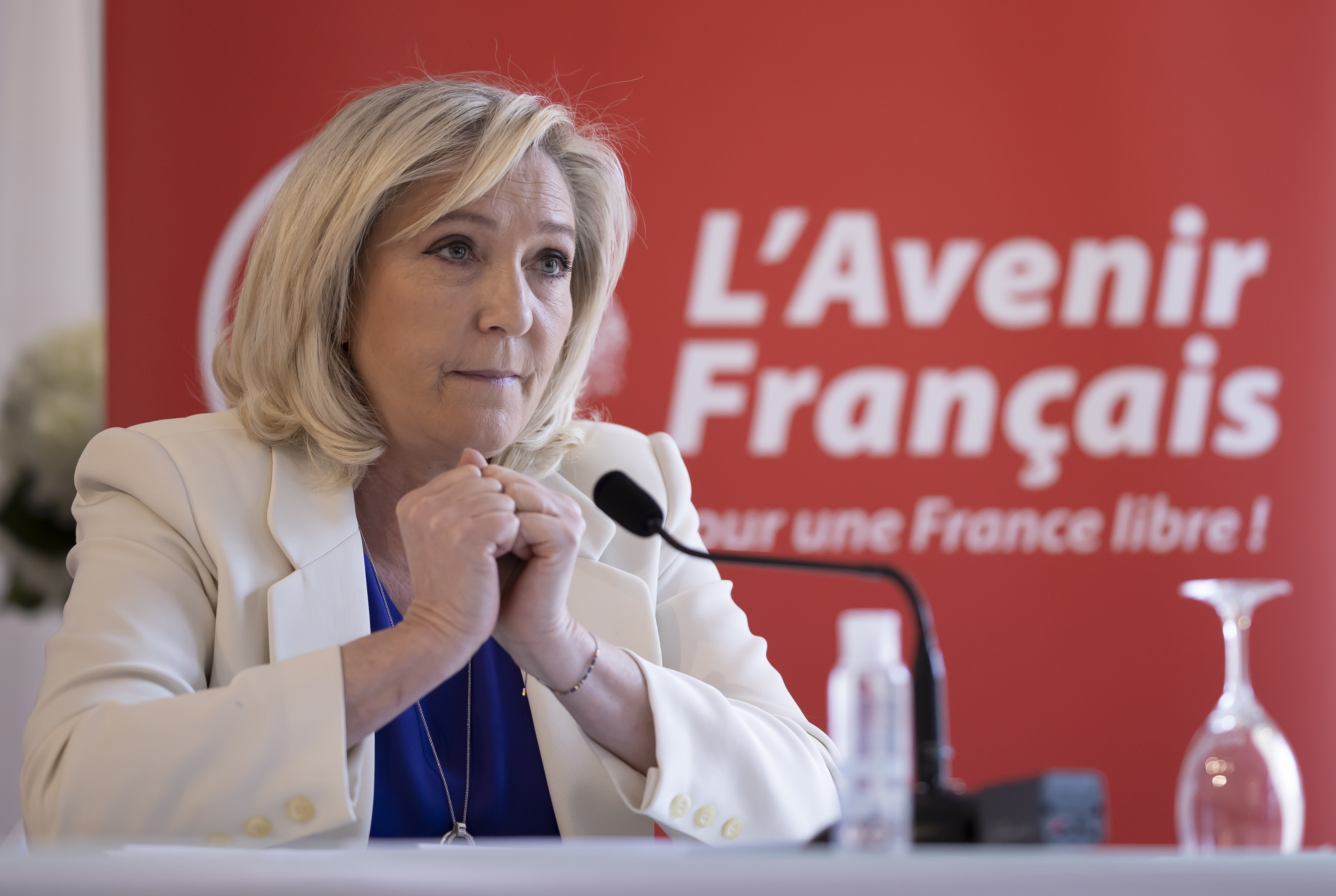 Marine Le Pen, líder del partido Reagrupamiento Nacional (EFE/EPA/IAN LANGSDON/Archivo)