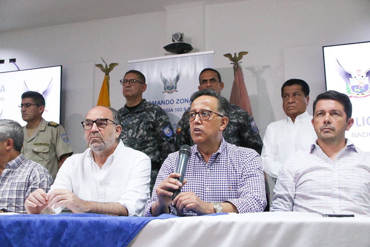 Diego Ordóñez, secretario de seguridad del gobierno de Ecuador, pidió que no se politice el último atentado que dejó 5 muertos (Foto: Ministerio de Gobierno)