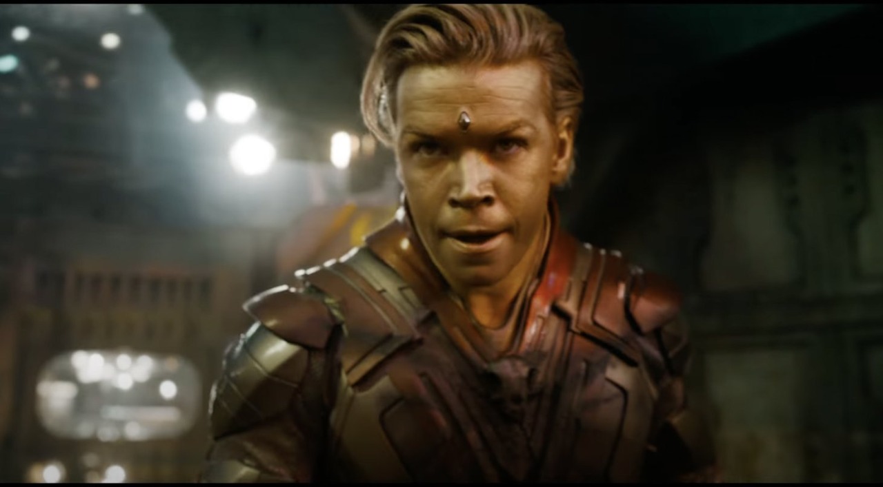 Así luce Will Poulter como Adam Warlock en "Guardianes de la Galaxia vol. 3". (Marvel Studios)