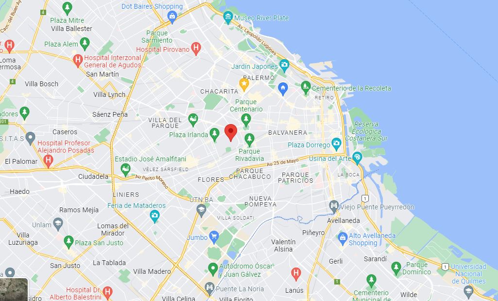 En 2021 nos solicitaron hacer un nuevo cálculo de cuál es el centro geográfico de la Ciudad de Buenos Aires a petición de la comuna 6