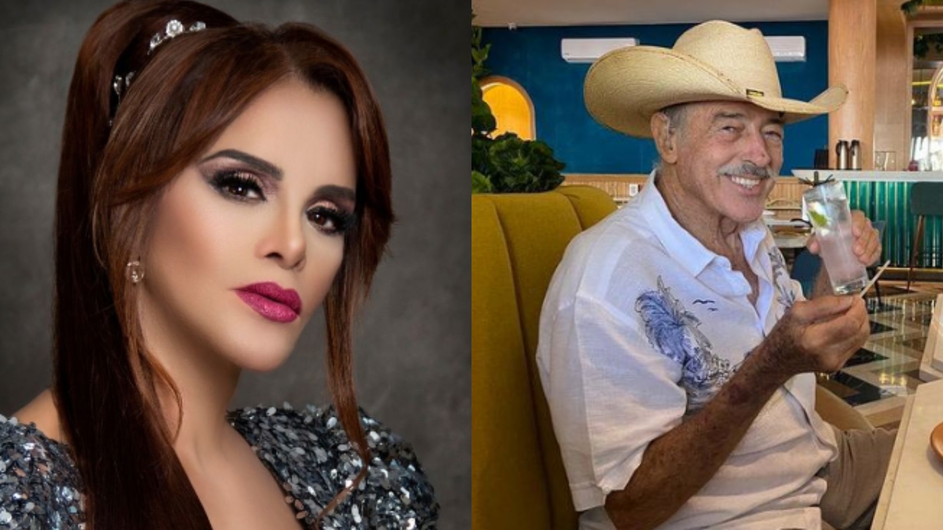 Lucía Méndez y Andrés García sostienen una amistad desde los años 80, cuando actuaron en telenovelas (Fotos: Instagram)
