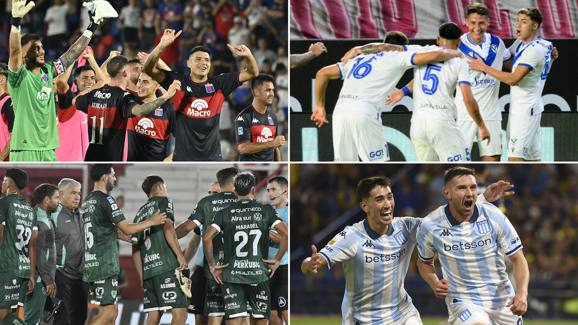 Racing visitar&aacute; a Sarmiento de Jun&iacute;n y V&eacute;lez buscar&aacute; seguir en la punta del Apertura ante Tigre: hora, TV y formaciones