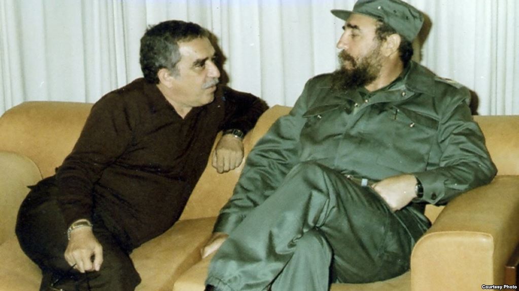 Gabriel García Márquez y Fidel Castro en La Habana (Foto: Martí Noticias,  Cortesía de Luis Domínguez)