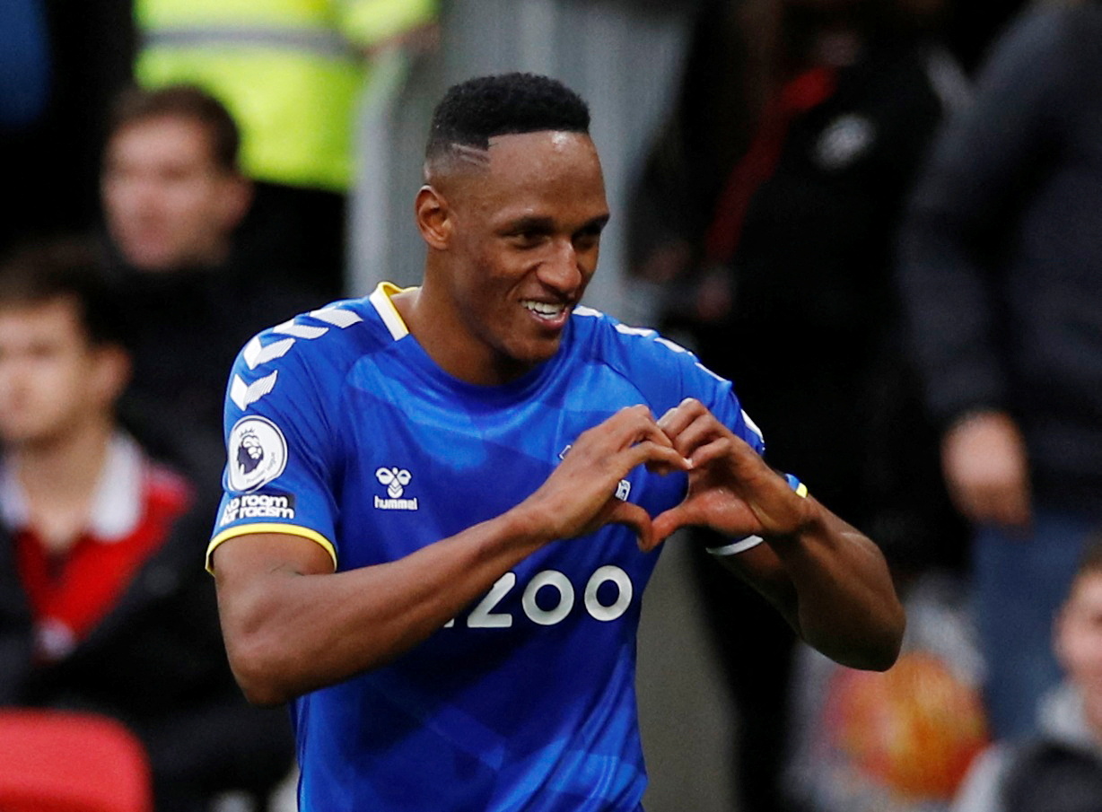 Yerry Mina regresaría para el juego ante el Arsenal por la última fecha de la Premier League.  REUTERS/Phil Noble EDITORIAL USE ONLY. No use with unauthorized audio, video, data, fixture lists, club/league logos or 'live' services. Online in-match use limited to 75 images, no video emulation. No use in betting, games or single club /league/player publications.  Please contact your account representative for further details./File Photo