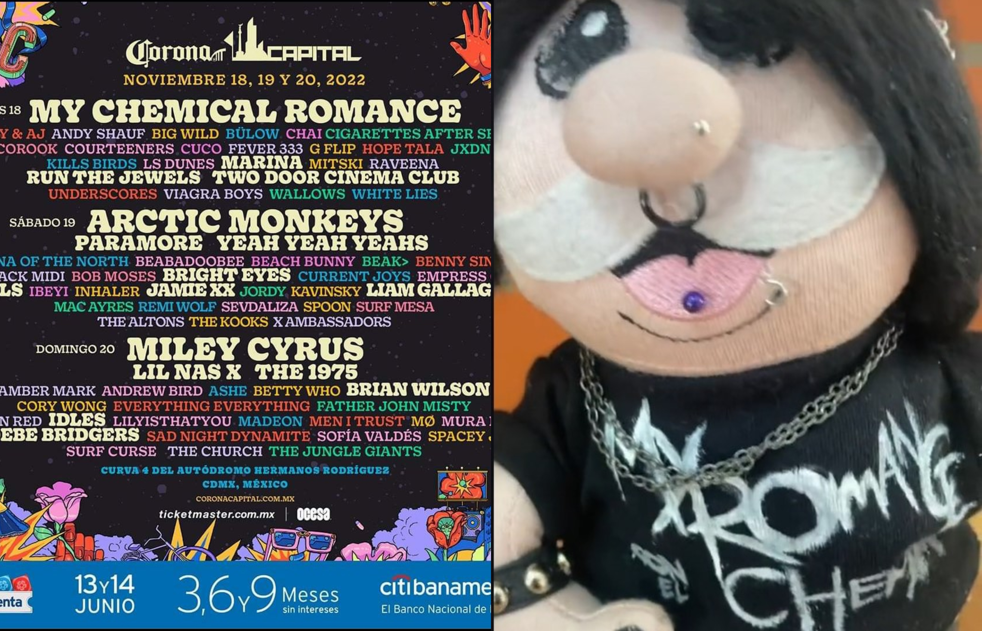 The tradition of throwing stuffed animals onto the stage is already being prepared for the 2022 edition of the Corona Capital festival (Screenshot)