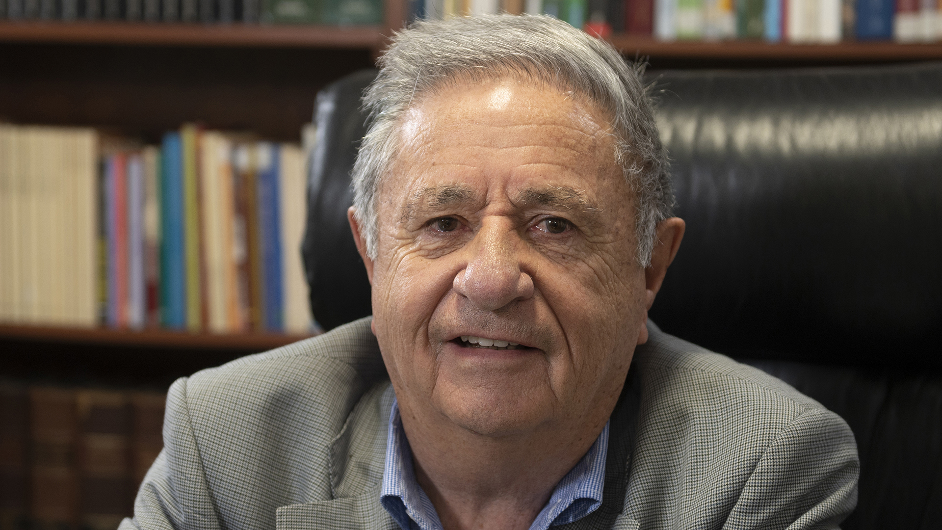 El ex presidente Duhalde, en una entrevista con Infobae, en junio de 2022. (foto Gastón Taylor)