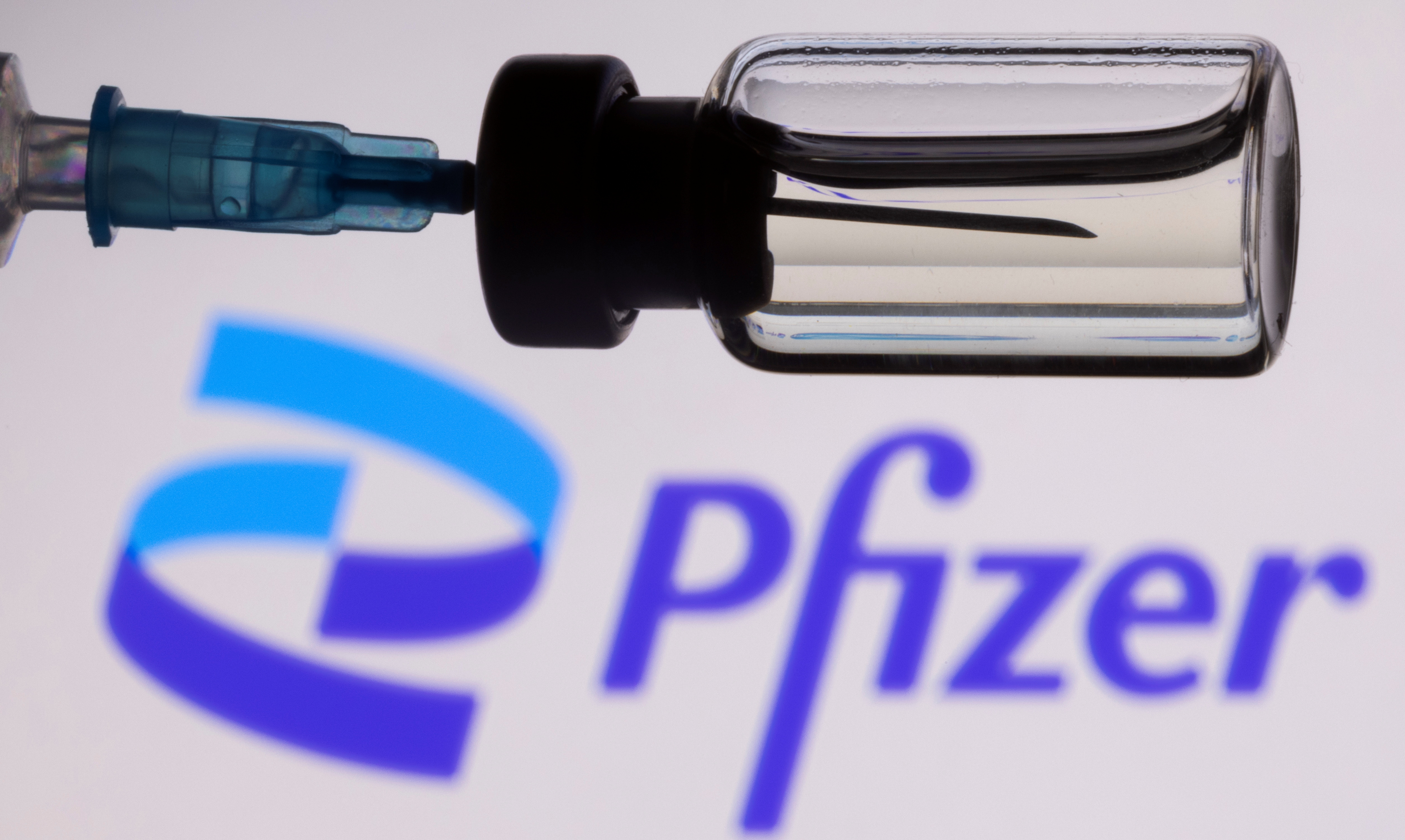 El logo de Pfizer 