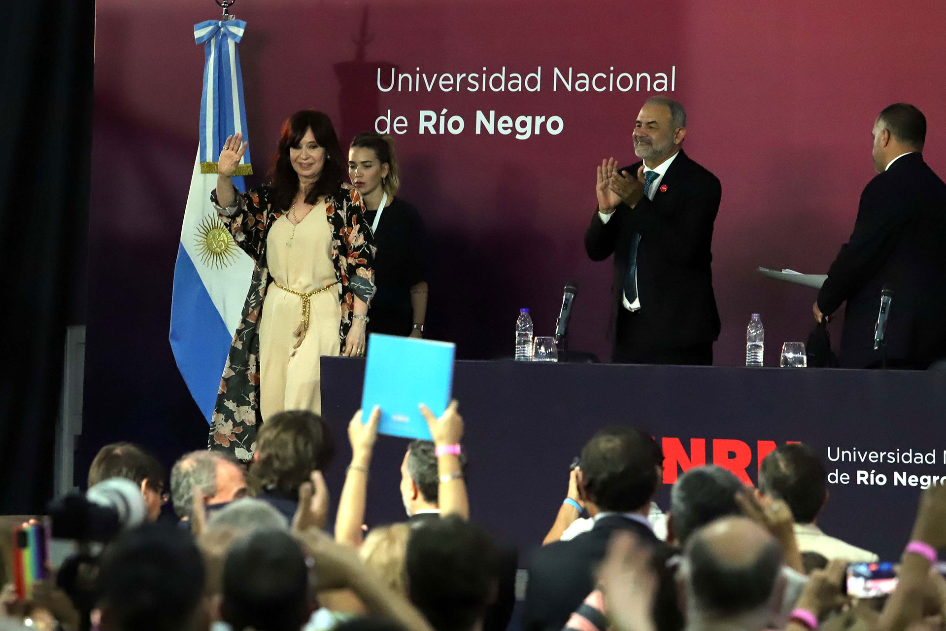 Arabela Carreras abandonó el acto de Cristina Kirchner en Río Negro 