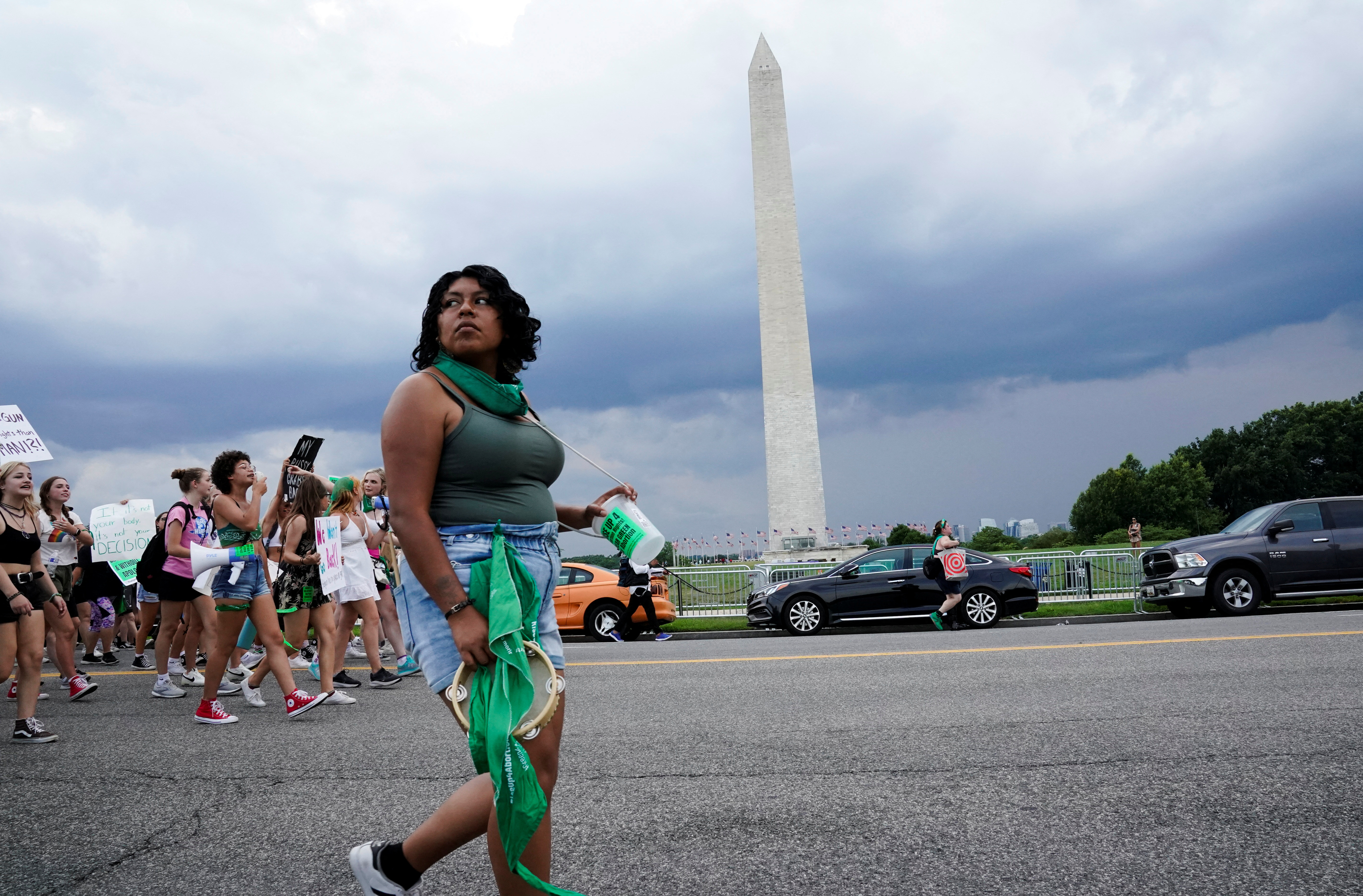 Activistas en Washington se manifiestan tras la decisión de la Corte (Reuters)