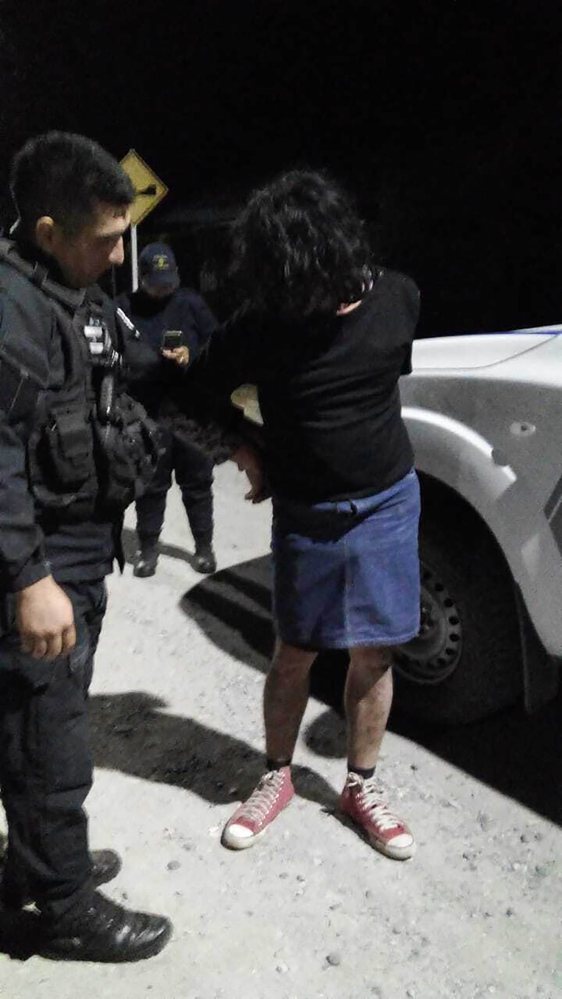 El detenido fue inmediatamente trasladado de El Bolsón a Bariloche