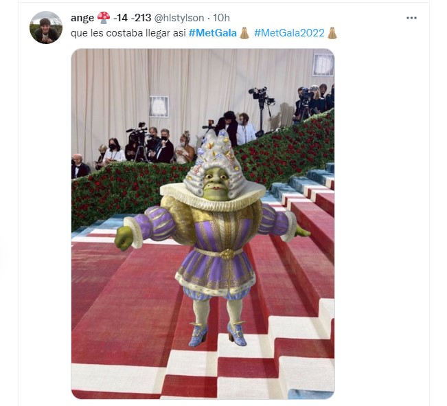 Usuarios en redes sociales reaccionaron con memes a los mejores momentos y atuendos que dejó la edición 2022 de la gala del Museo Metropolitano de Arte de Nueva York (Foto: Twitter / @histylson)