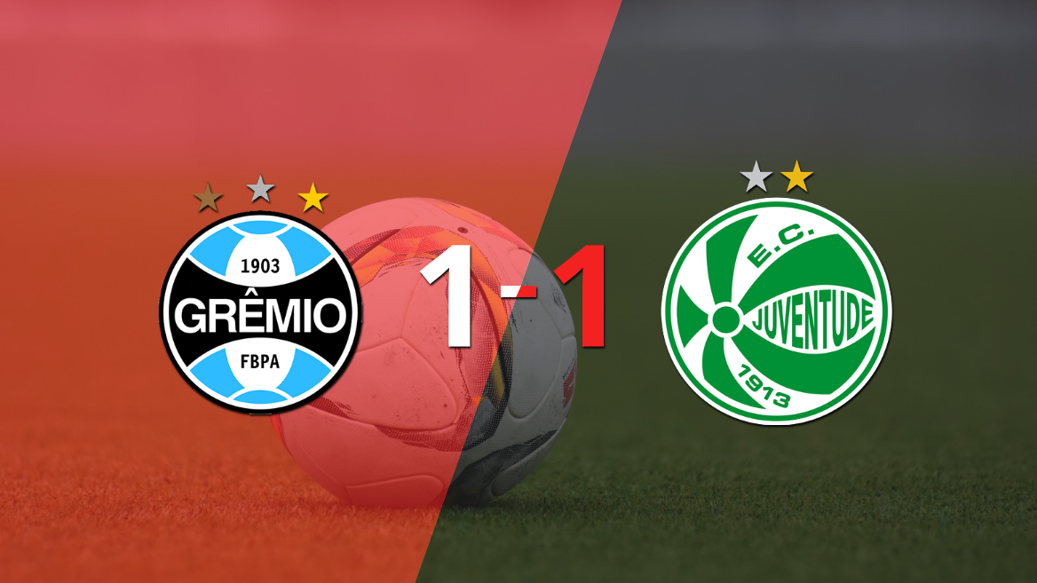 Grêmio y Juventude se repartieron los puntos en un 1 a 1