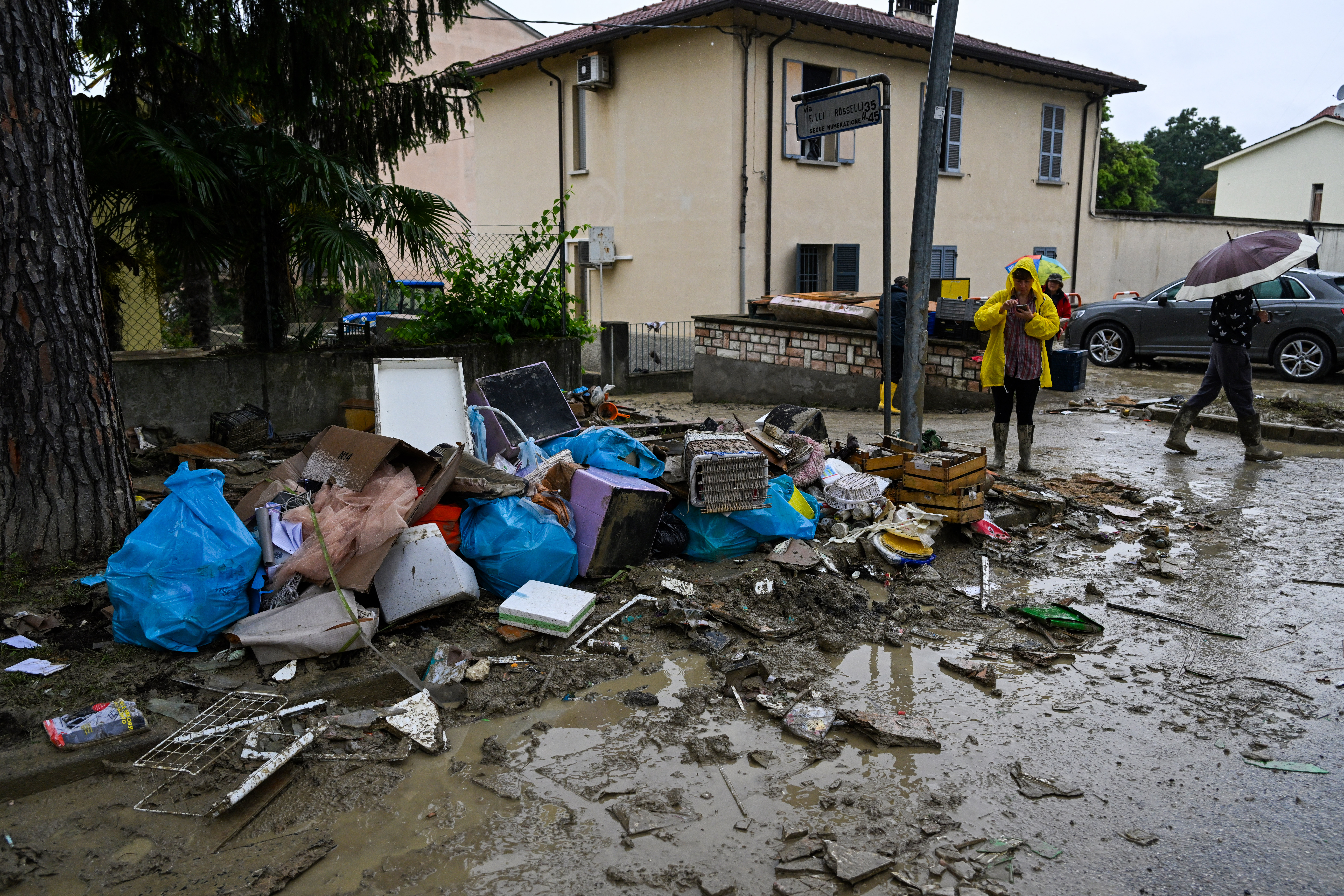 El desastre por las tormentas (Andreas SOLARO / AFP)